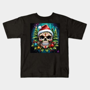 SANTA SKULL Kids T-Shirt